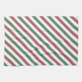 kerststrepen theedoek (Horizontaal)
