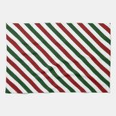 kerststrepen theedoek (Horizontaal)