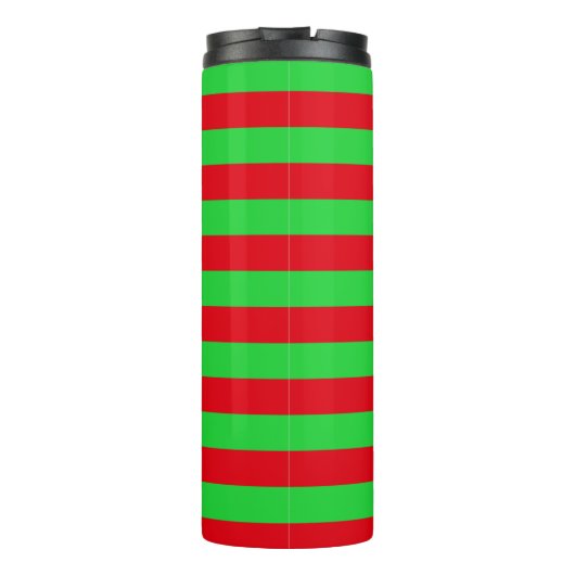 kerststrepen thermosbeker (Achterkant)