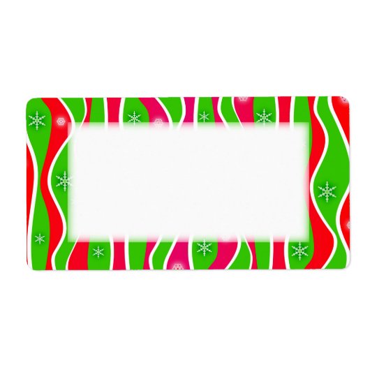 KERSTSTREPEN VAKANTIELABELS ETIKET (Voorkant)