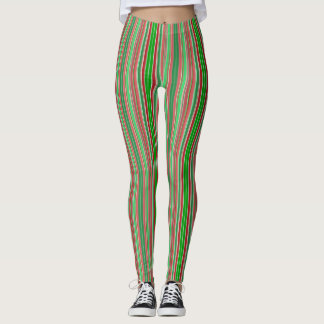 Kerststrepen - Verticaal Leggings