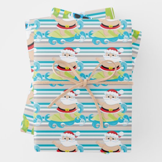 Kerststrepen voor kerstcadeautjes  inpakpapier vel (In situ)