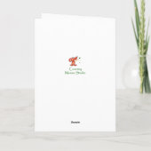 Kerststress Free Moose Animal Sister-in-law Feestdagen Kaart (Achterkant)