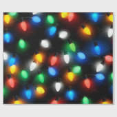 Kerststrijklampjes| Helder en kleurrijk Cadeaupapier (Vlak)