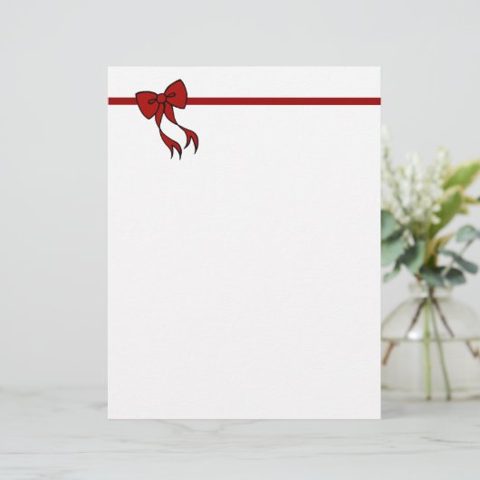 Kerststrik briefhoofd (Staand voorkant)