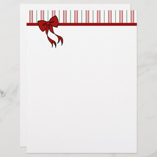 Kerststrik briefhoofd (Voorkant / Achterkant)