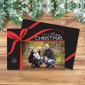 Kerststrik Kerstmis fotokaart Kaart