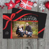 Kerststrik Kerstmis fotokaart Kaart