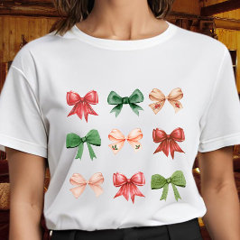 Kerststrikken - schattige coquette rood groen t-shirt