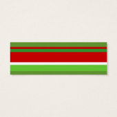 kerststripe , cadeaulabel mini visitekaartjes (Achterkant)