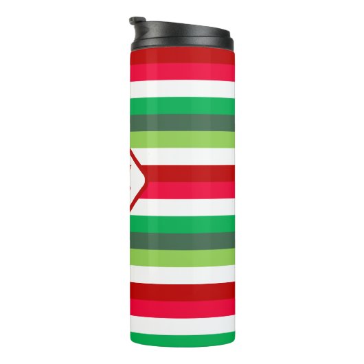 KerstStripe Naughty of Nice  Thermosbeker (Geroteerd rechts)