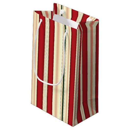 kerstStripes-19-GIFT BAG S Klein Cadeauzakje (Achterkant Gekanteld)