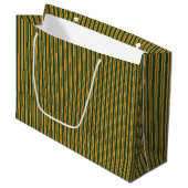 kerstStripes-21-GIFT BAG L Large Cadeautasje (Voorkant Gekanteld)