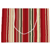 kerstStripes-22-GIFT BAG L Large Cadeautasje (Voorkant)