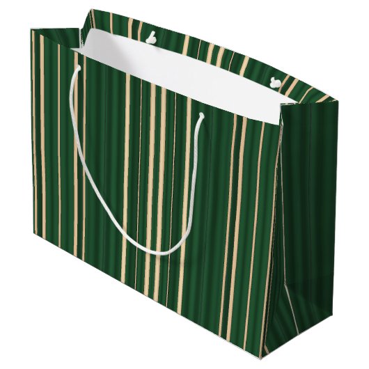 kerstStripes-4-GIFT BAG L Large Cadeautasje (Achterkant Gekanteld)