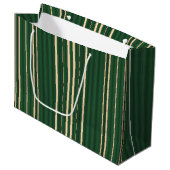 kerstStripes-4-GIFT BAG L Large Cadeautasje (Voorkant Gekanteld)