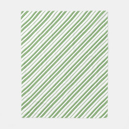 Kerststripes met pepermunt snoep fleece deken