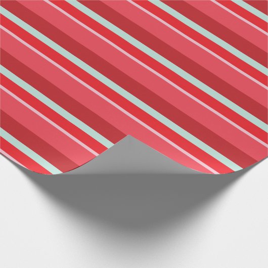 kerststripes omslagpapier cadeaupapier (Hoek)