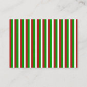 kerstStripes rode innerklep Plaatskaartje (Achterkant)
