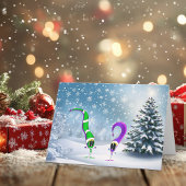 kerststripfiguur feestdagen kaart