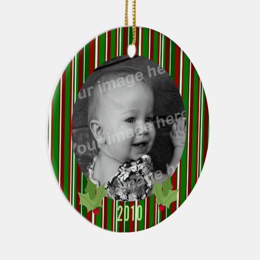 kerststripfoto's keramisch ornament (Rechts)