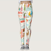 kerststriptekenmerken leggings (Voorkant)