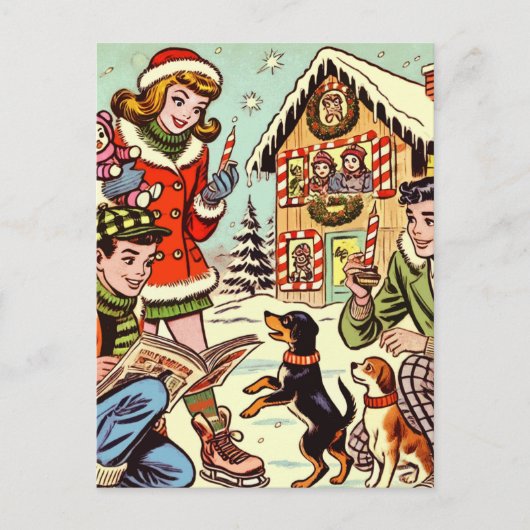  kerststripverhalen briefkaart (Voorkant)