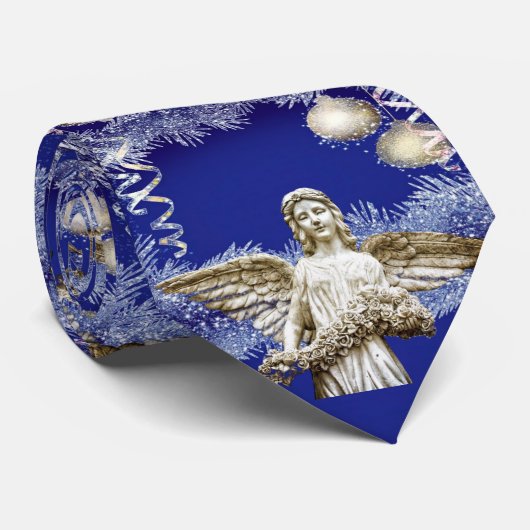 kerstStropdas, kerstengel Stropdas (Opgerold)