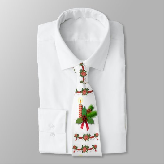 KerstStropdas, kerstkaars Stropdas (Gebonden)