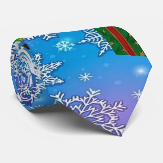 KerstStropdas, kerstman Stropdas (Opgerold)