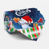 KerstStropdas, kerstman Stropdas (Opgerold)