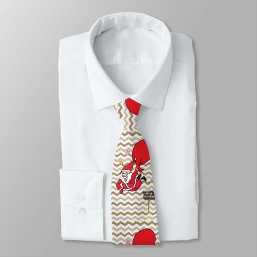 KerstStropdas, kerstman Stropdas (Gebonden)