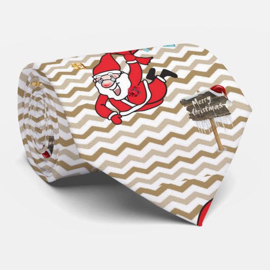 KerstStropdas, kerstman Stropdas (Opgerold)