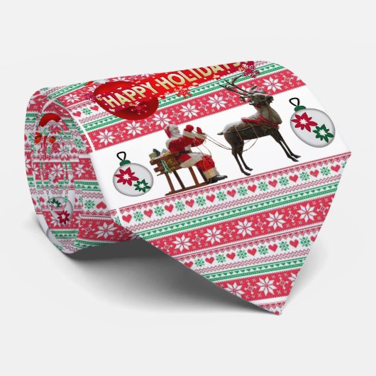 KerstStropdas, kerstman Stropdas (Opgerold)