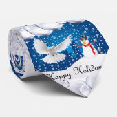 KerstStropdas, Prettige feestdagen Stropdas (Opgerold)