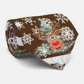 KerstStropdas, rendier Stropdas (Opgerold)