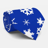 kerstStropdas - Snowflakes Stropdas (Opgerold)