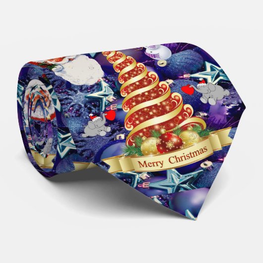 KerstStropdas, Snowman Stropdas (Opgerold)