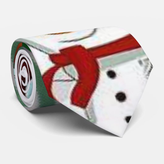 KerstStropdas, Snowman Stropdas (Opgerold)