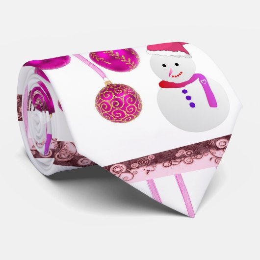 KerstStropdas, Snowman Stropdas (Opgerold)