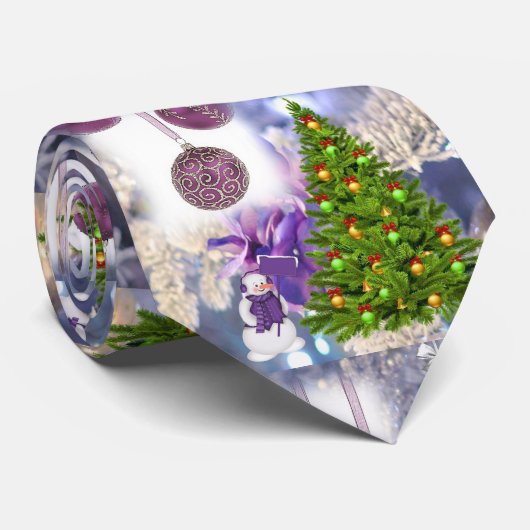 KerstStropdas, Snowman Stropdas (Opgerold)