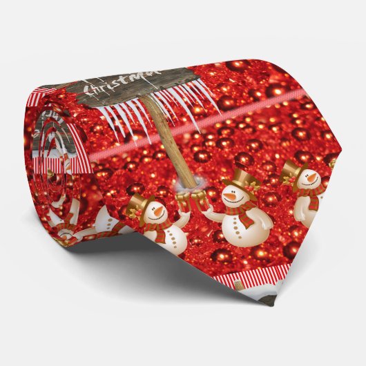 KerstStropdas, Snowman Stropdas (Opgerold)