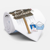 KerstStropdas, Snowman Stropdas (Opgerold)