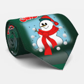 KerstStropdas, Snowman Stropdas (Opgerold)