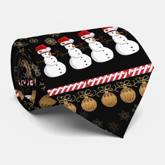 KerstStropdas, Snowman Stropdas (Opgerold)