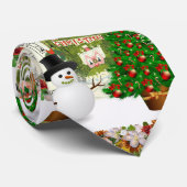 KerstStropdas, Snowman Stropdas (Opgerold)