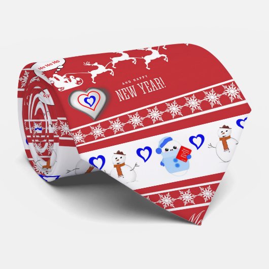 kerstStropdas Stropdas (Opgerold)