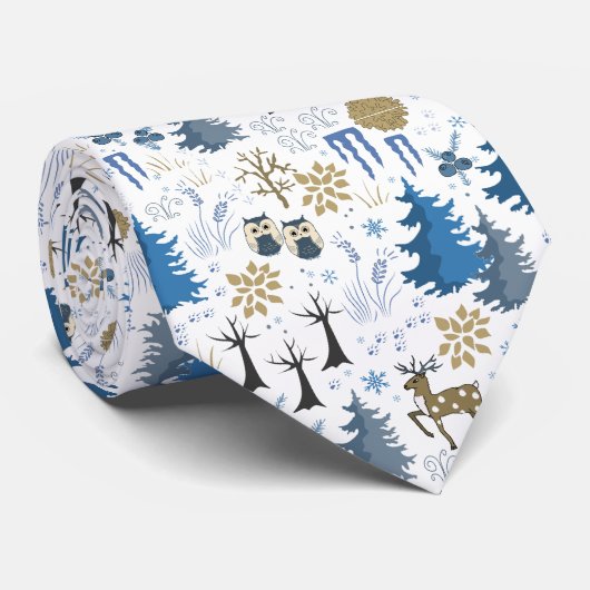 kerstStropdas Stropdas (Opgerold)