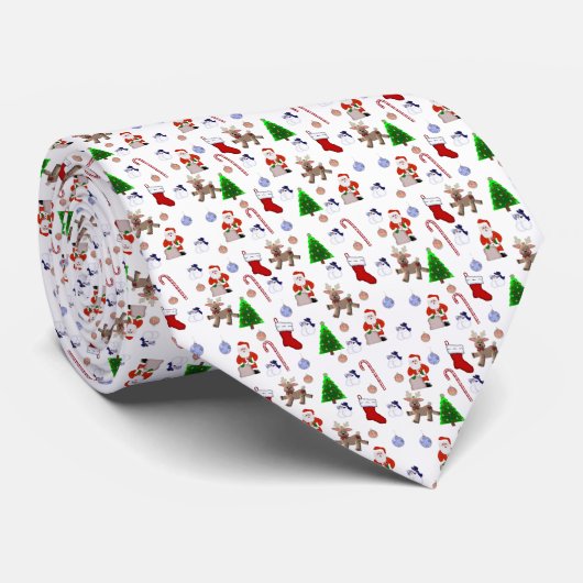 kerstStropdas Stropdas (Opgerold)
