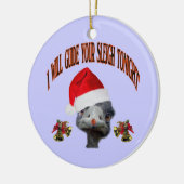 Kerststruisvogel Keramisch Ornament (Links)